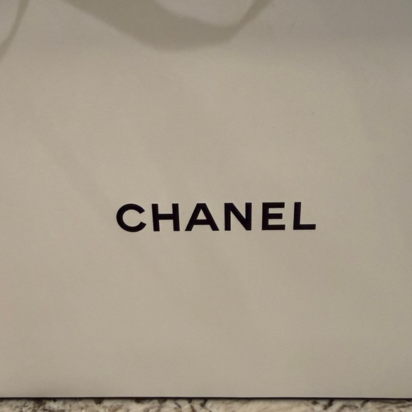 Small Chanel Empty Shopping Gift Decor Bag Reusable Clean White Black Storage - Picture 13 of 15